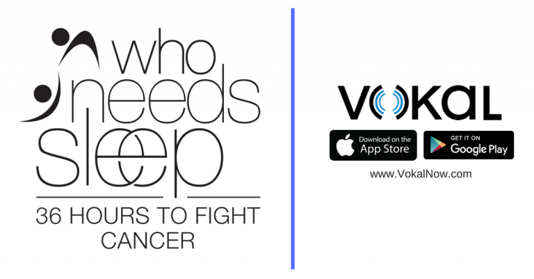 Vokal Media Partners with Who Needs Sleep for the 2nd Annual 36-hour Variety Telethon to Fight Cancer