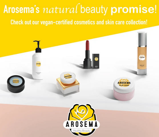 Arosema: Healthy Beauty meets the growing demand for all natural, vegan-certified cosmetics and skincare