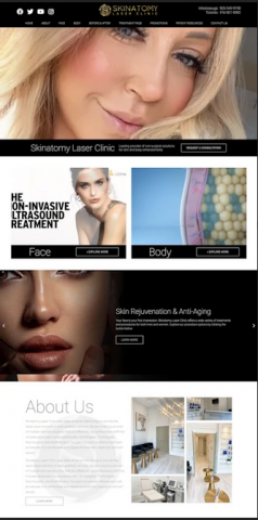 Skinatomy Laser Clinic Gives Website a Makeover