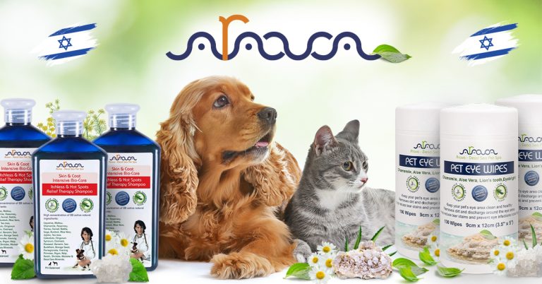 Natural hypoallergenic spa products for pets from Israel