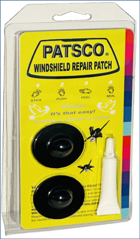 Patsco Introduces the Most Innovative Windshield Repair Patch – Now Available on Amazon. Patent NO.: US 10,946,624
